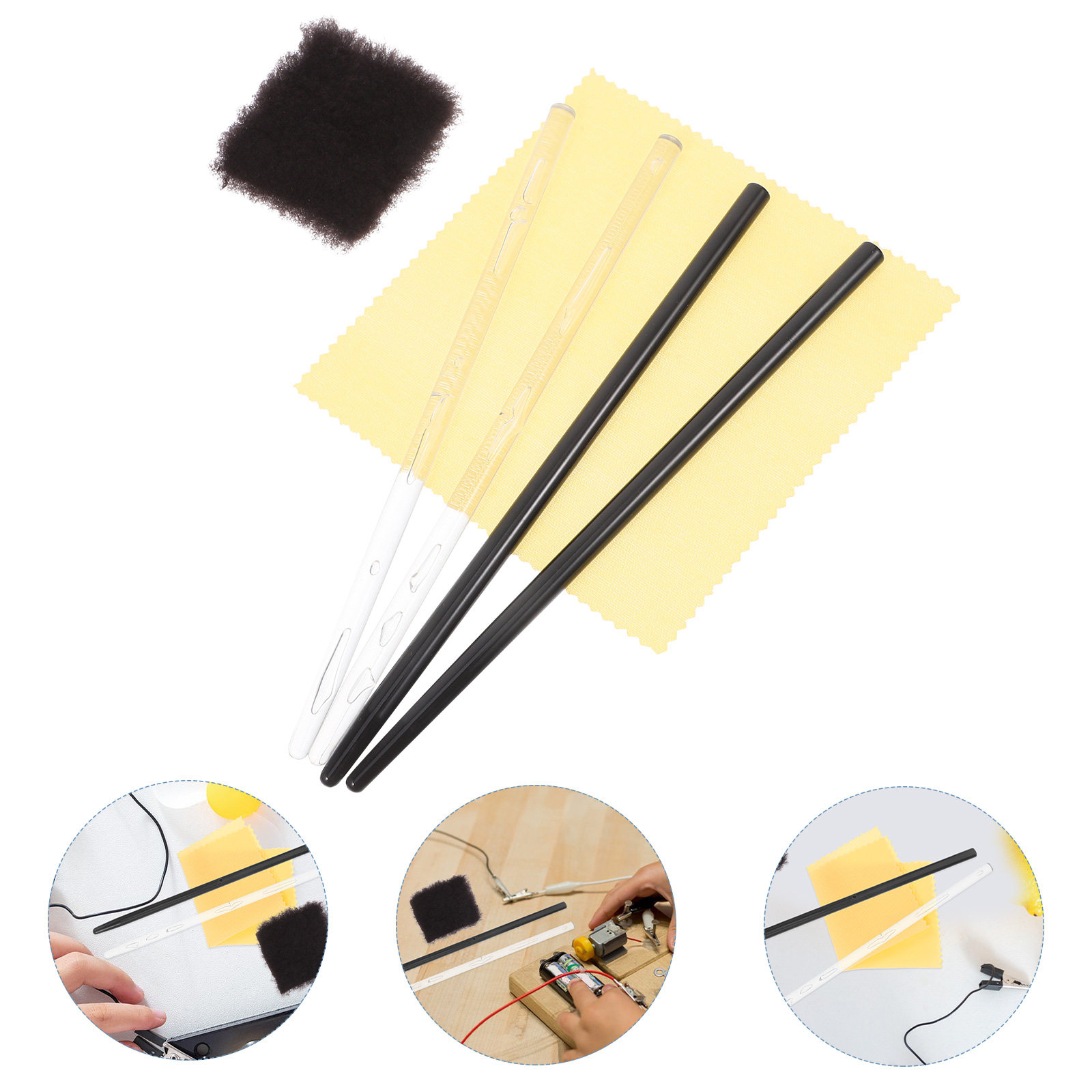 Science Project Physics - 2Sets Electrostatic Physics Experiment Set Acrylic