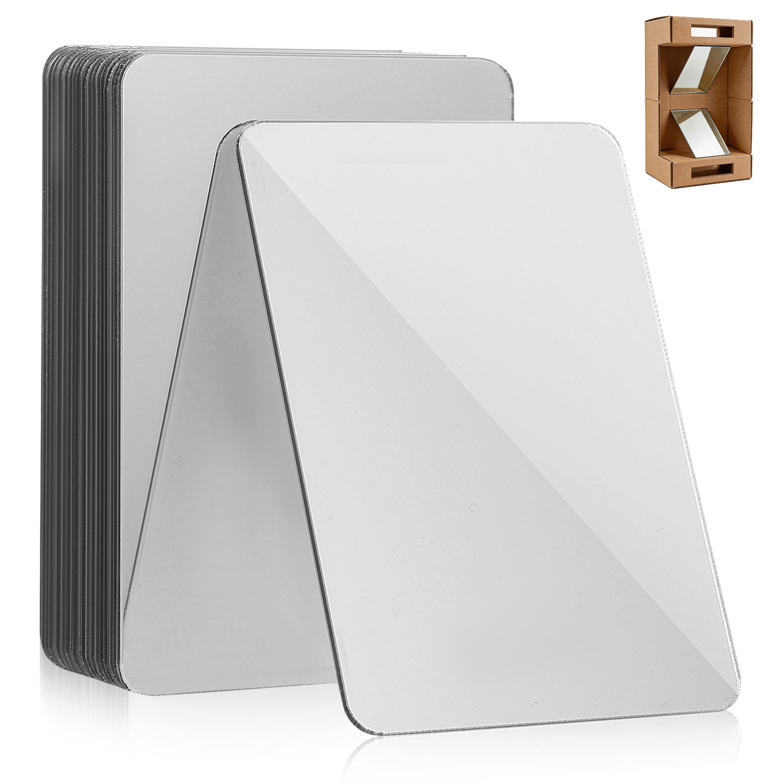 Science Project - 20Pcs Acrylic Mirror Tiles Soft Mini