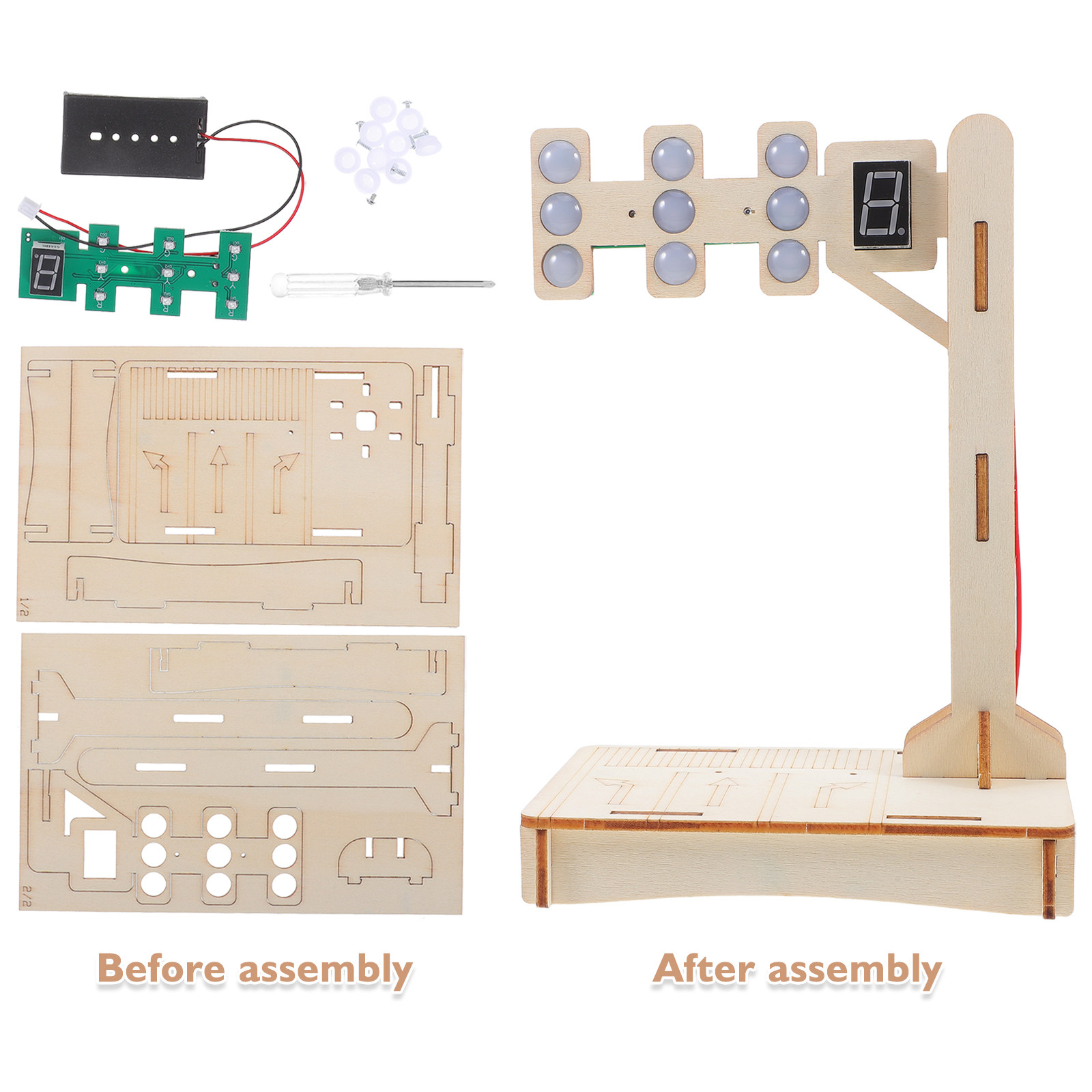 1Set Traffic Signal Educationa - مراجعة Science Project وسعره