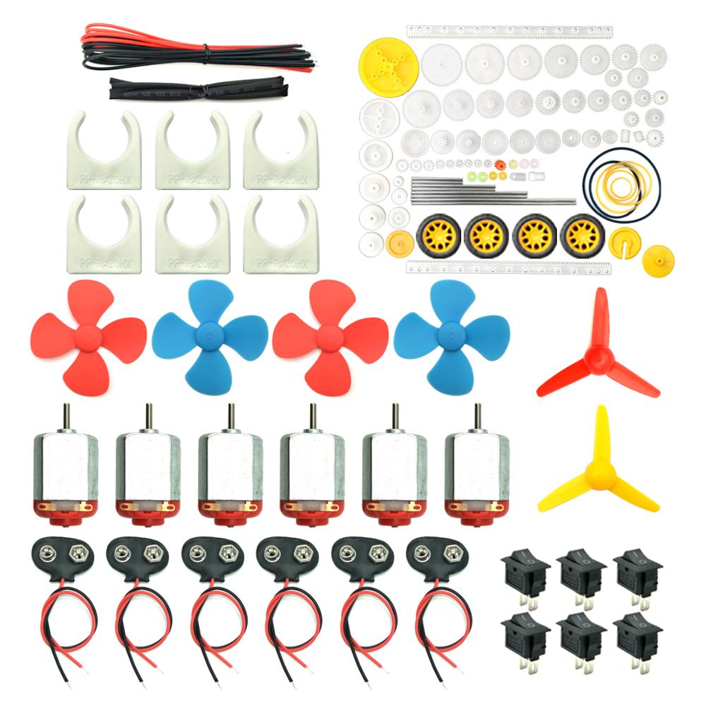 6 Set Motors Kit, Mini Electri - مراجعة Science Hobby Kit وسعره