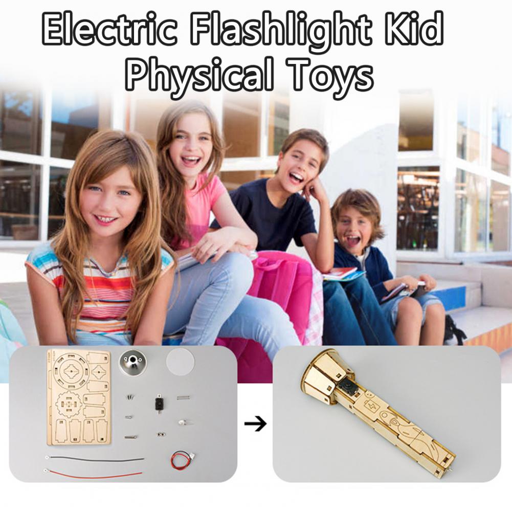 Wooden DIY Flashlight Puzzle K - مراجعة Science Project Physics وسعره