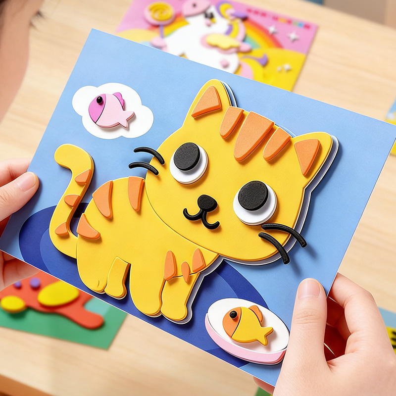 Children's 3D Stickers, 10 Ran - مراجعة Science Project وسعره