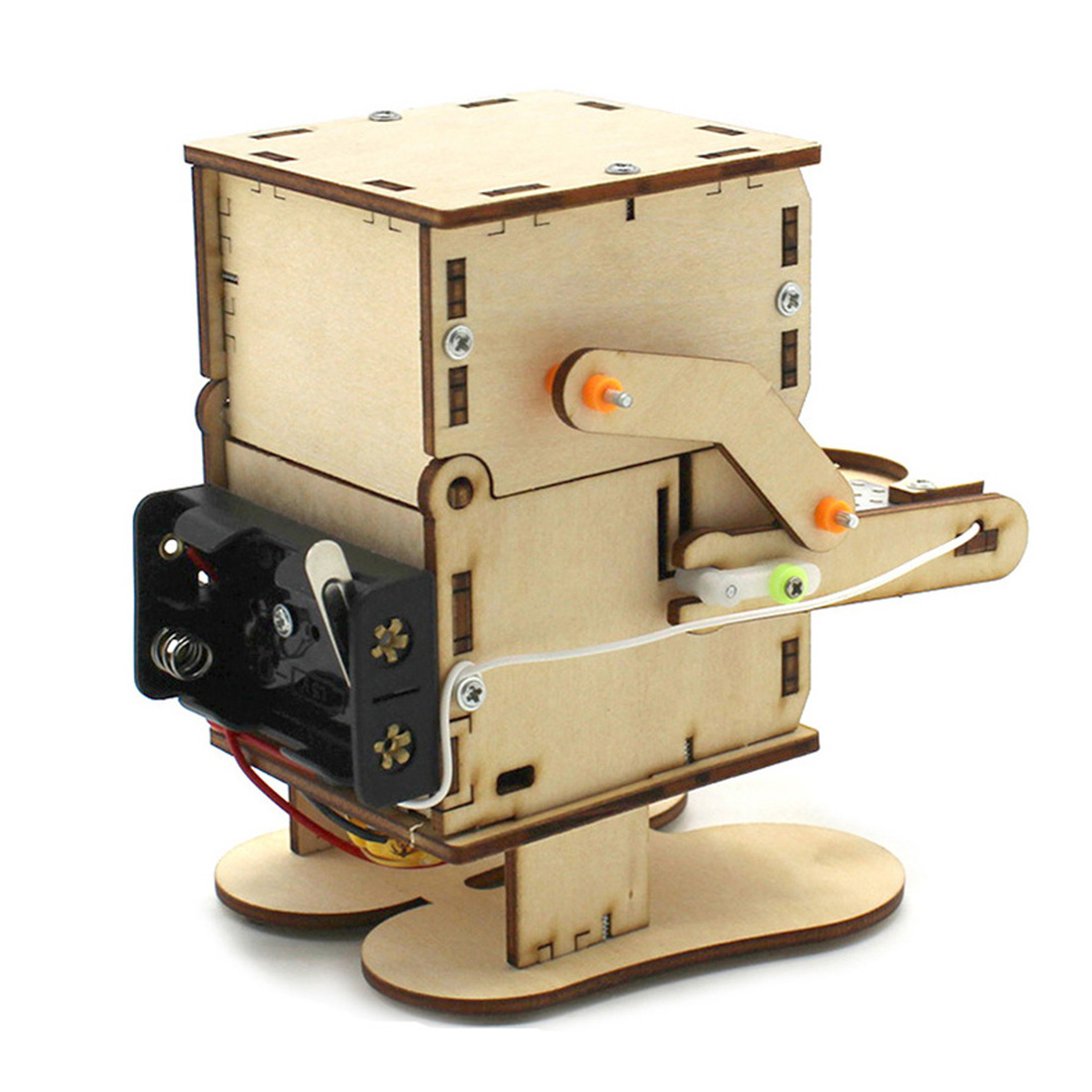 Wooden Assemble DIY Robot Eati - مراجعة Science Project وسعره