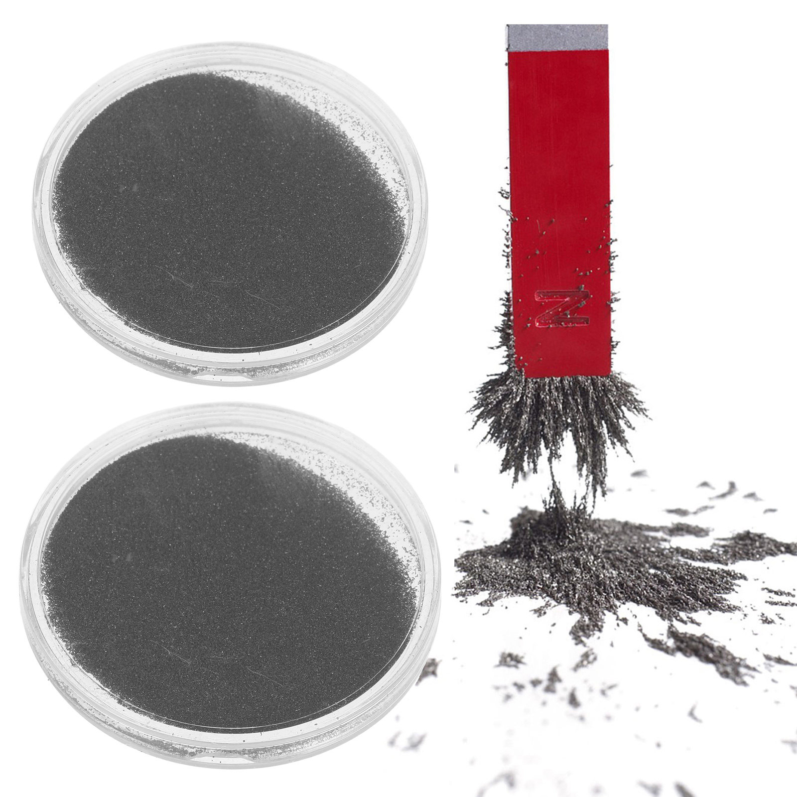 5Pcs Iron Powder Teaching Magn - مراجعة Science Project Physics وسعره